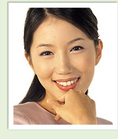 stock photo of a woman smiling