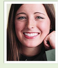 stock photo of a woman smiling